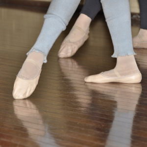 ballet students practicing at a dance studio